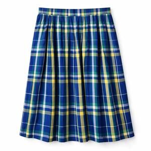 Pendleton Blue Green Yellow Plaid Midi Skirt